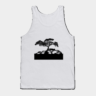 African Savannah Silhouette Tank Top